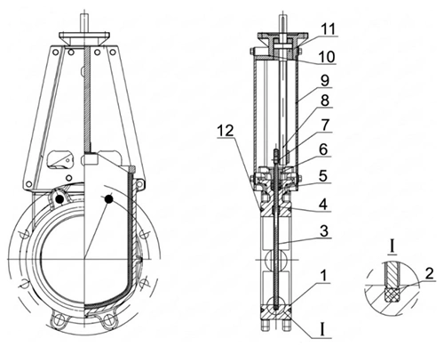 Задвижка шиберная Ду150 Ру10 WENZ двусторонняя, межфланцевая, шпиндель - голый невыдвижной, корпус - чугун GGG40, шибер - нержавеющая сталь 304, уплотнение - NBR, с ISO-фланцем (GVKN1331N-2W-Fb-ISO) Задвижка шиберная Ду150 Ру10 WENZ двусторонняя, межфланцевая, шпиндель - голый невыдвижной, корпус - чугун GGG40, шибер - нержавеющая сталь 304, уплотнение - NBR, с ISO-фланцем (GVKN1331N-2W-Fb-ISO)