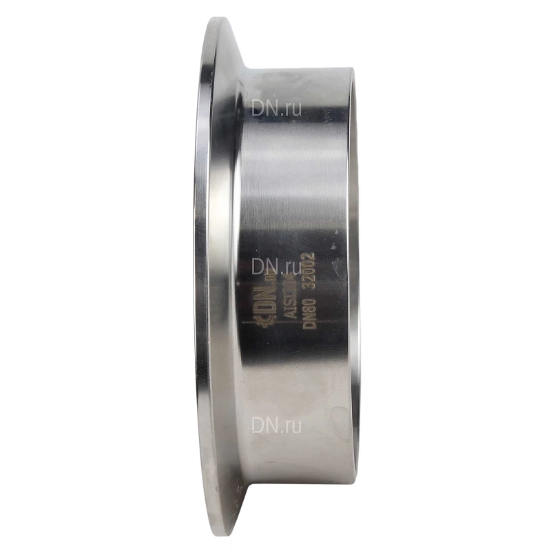 Штуцер CLAMP UC-31-W-119 Ду100 Ру10, корпус - нержавеющая сталь 304, присоединение - под приварку