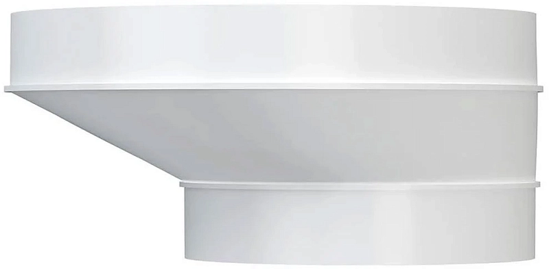 Соединитель ERA РЭП D100/150 эксцентриковый, пластиковый для соединения воздуховодов, белый