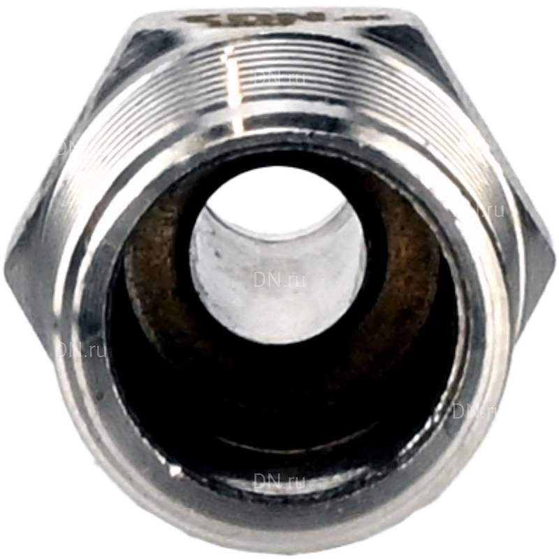 Штуцер елочка BF31-T-1/2-12 1/2″х12мм Ду15 Ру16 шланговый, корпус - нержавеющая сталь AISI 304 (CF8), присоединение - наружная резьба/штуцер