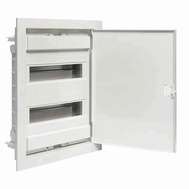 Щит распределительный EKF PROxima Nova силовой на 24 модуля, встраиваемый, IP40, материал – пластик, цвет белый nv-pb-pd-2
